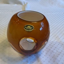 Dreamlight Mediterana Teelicht Glas Vase  Weiß / Orange ähnlich Space Age