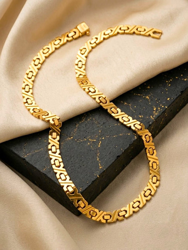 18k 750 gelbgold halskette - 750,