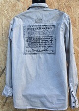 CAMP DAVID Green Westernhemd Gr. XL Muscle Fit -  bestickt  - Neu ohne Etikett 