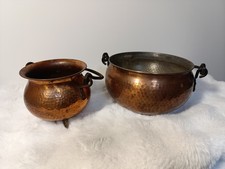 Kupferkessel Hexenkessel Halloween Dekoration Blumentopf Set