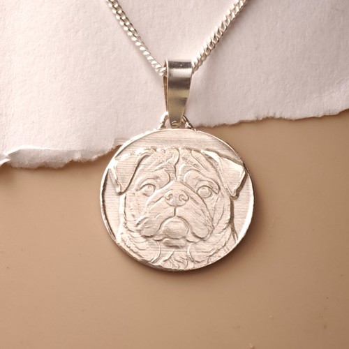 Mops hund halskette - mops,