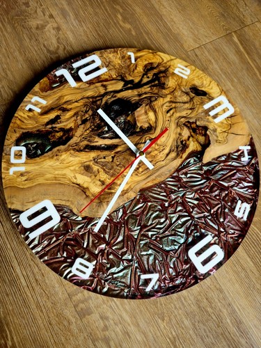 Handgefertigte wanduhr aus - handgefertigte,