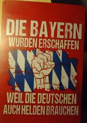 Blechschild 20x30 ich bin - blechschild,