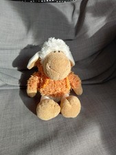 Schaf Sheebo mit Hoodie orange Jolly Mäh NICI ca. 25 cm Guter Zustand