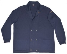 PAUL & SHARK HERREN PULLOVER / CARDIGAN / JACKE 2XL / XXL DUNKELBLAU WOLLE TOP !