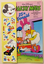 sehr gepflegtes Micky Maus Heft Nr. 13 vom 22.3.1989 (komplett mit Aufklebern)