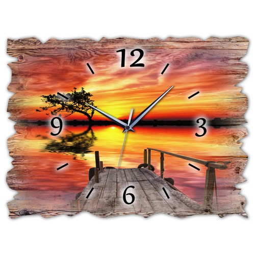 Holz wanduhr leise lautlos - leise,