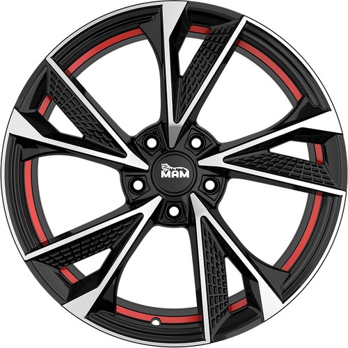 Mam rs6 black front polish - front, red