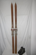 ANTIKE HOLZSKI LÄNGE 200 CM