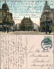 Ansichtskarte Chemnitz Karl-Marx-Stadt Johannisplatz - Hotel Stadt Gotha 1908