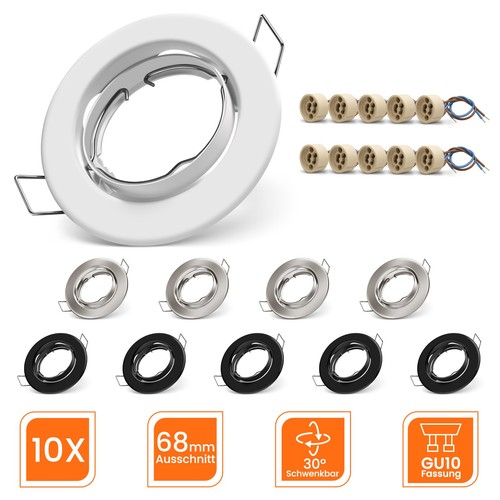 Einbaustrahler led gu10 rund - led,