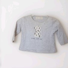 Zara Baby 101 Dalmatiner Mädchen Tshirt Oberteil Bluse Pulli Pullover Grau Gr 68
