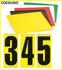 3 x Startnummer oder Nummerntafel Kart Quad Cross Supermoto Startnummern Nummer