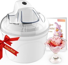 Vpcok Direct Eismaschine 1,5 L ·30 Min Eis ·Frozen Yogurt · Sorbet · Leise Gerät