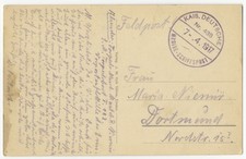 Schiffspost, Marine Nr.438, Emden, Bahnhof