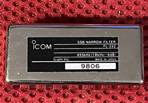 Icom 222 ssb narrow - narrow, filter