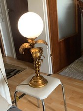 Hans Kögl Palme Tischleuchte 57 cm Höhe Midcentury Design 70s Hollywood Regency
