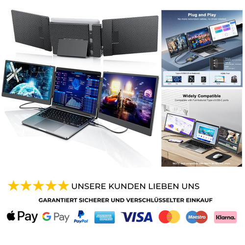 Laptop monitor extender - monitor, 14