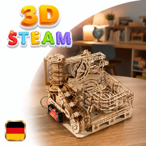 Kugelbahn puzzle - kugelbahn, 3d