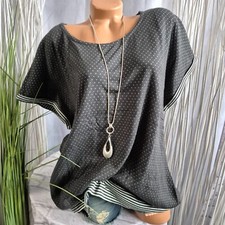 Sheego Shirt Kurzarmshirt Ton