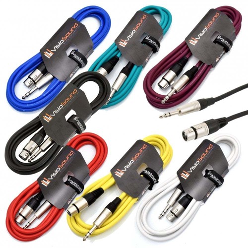 Xlr weiblich stecker auf - stecker, 6,3mm