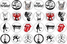 Rock roll muffinaufleger - rock'n'roll,