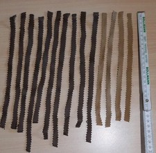 14 Echt Leder zigzag Streifen
