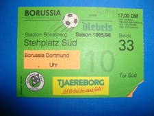 95/96 Ticket Borussia Mönchengladbach BVB Dortmund Eintrittskarte Sammler