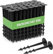 ✅ab 100 Stück Erdanker Bodenanker Erdnägel für Gartenvlies Unkrautvlies✅