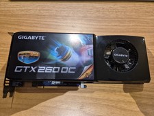 GIGABYTE Geforce GTX 260 OC GDDR3 896MB PCIE GRAFIKKARTE Wie NEU