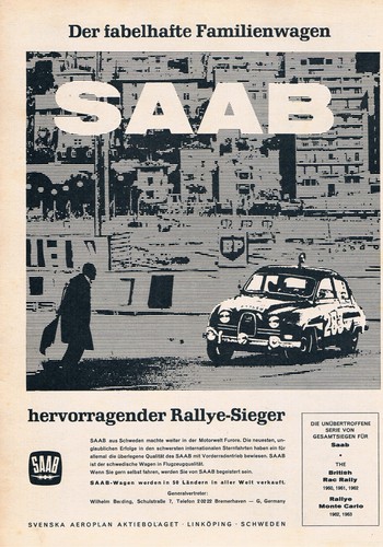 Saab werbeanzeige werbung - werbung,