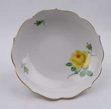 Meissen gelbe Rose runde hohe Schale Dm 18,2 cm Porzellan  2. Wahl nach 1950