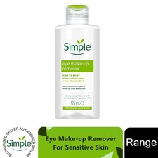 Simple Kind to Skin Augen Make-up Entferner für alle Hauttypen, 125ml, 6 oder 12er Pack