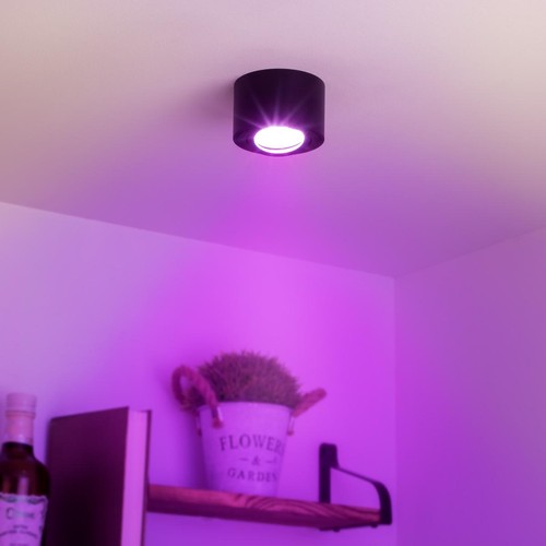 Led aufbaustrahler flach rund - led,
