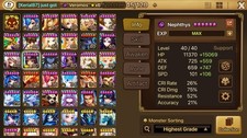 Summoners War EU 2 LD Starter Nephtys + Mookwol 