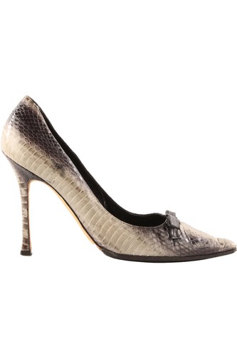Manolo blahnik black - black, python