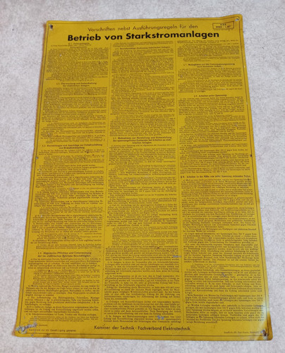 Altes blechschild schild - altes,