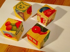 Bilderwürfel Holz Selecta