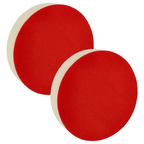 Polierschwamm 13cm weiß - 2x,