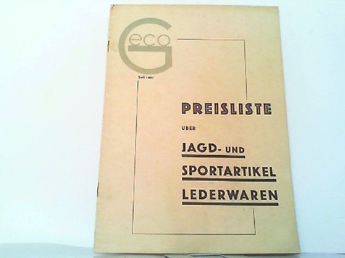Preisliste über jagd und - preisliste,