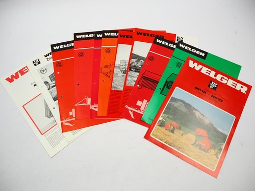 11x original prospekt - 11x, welger