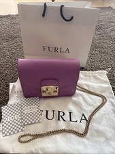 Furla Damen Umhängetasche Metropolis Leder Flieder/ Altrosa