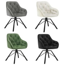 WOLTU Esszimmerstuhl Drehbar Wohnzimmerstuhl Küchen Stuhl Gepolstert Armlehnstuh