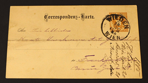 Historische postkarte 1885 - historische,