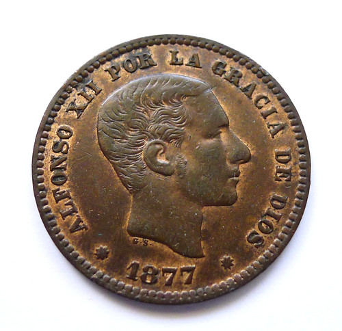 Spanien peseten 1877 om - 5,
