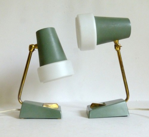 Paar 60er tischlampen - paar,