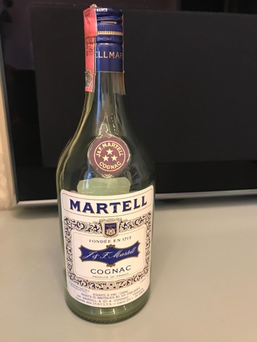 Martell cognac nur - cognac, leerflasche