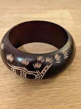 Armreif aus Holz in braun/hellbraun gemustert von Iam