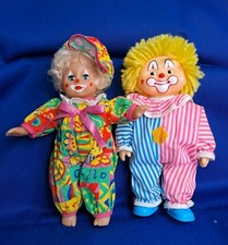 Vintage 2 Puppen Clown 80er