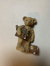 Gilde Teddybären Handwerk Reise Koffer Bären  Handarbeit gemalt Sammler 